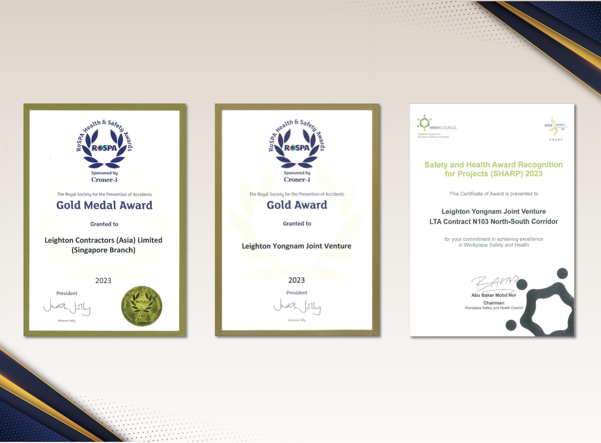 Leighton Asia continues to be recognised as a leader in health and safety practice